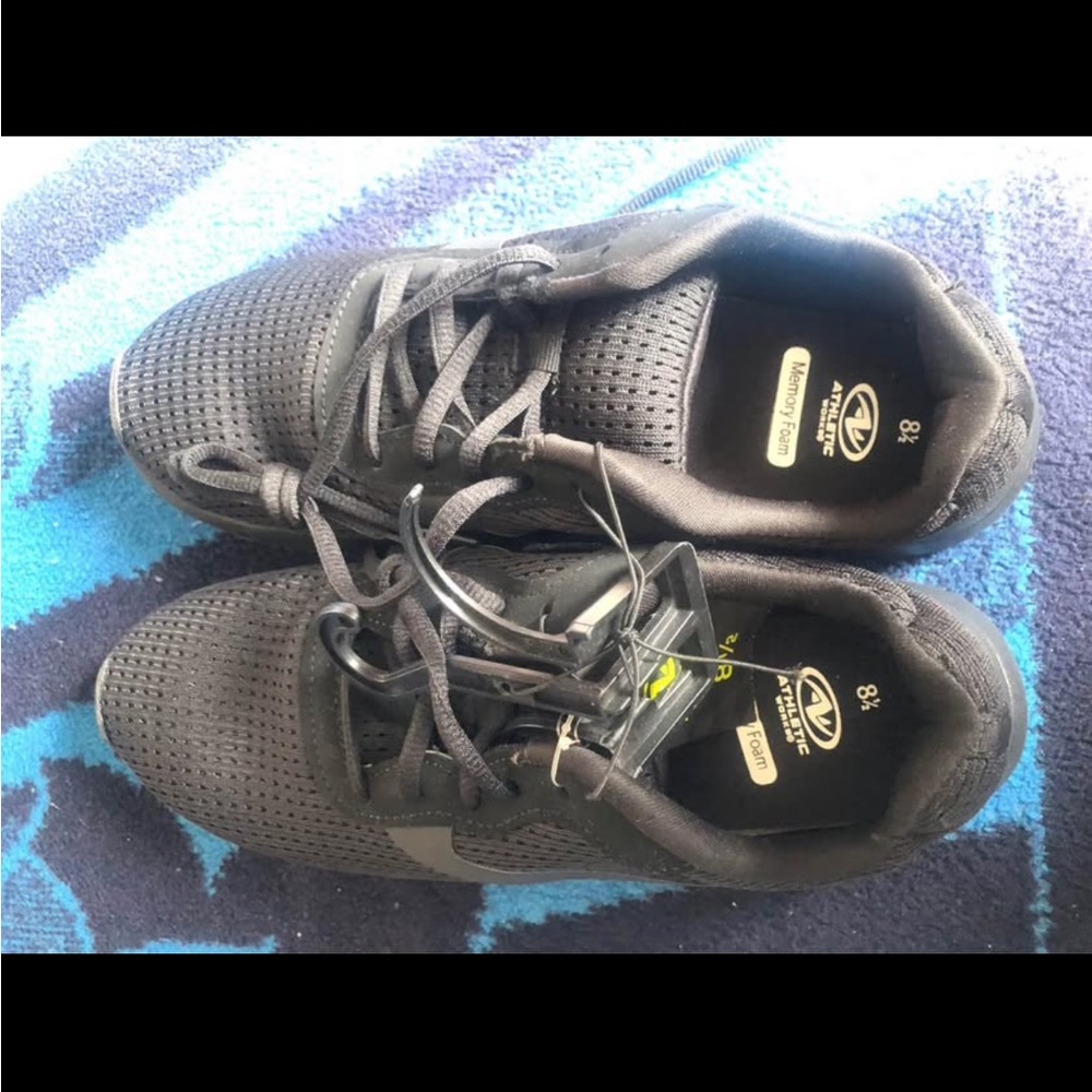 Athletic Works Black Memory Foam Shoes